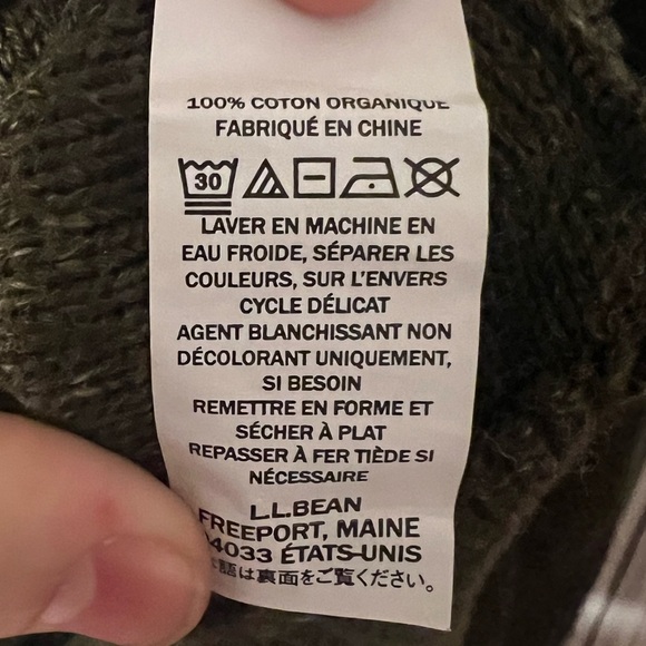 L.L. Bean Organic Cotton Crew Sweater 510586 - Picture 6 of 9